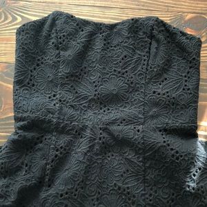 Lilly Pulitzer black eyelet dress- gold zipper
